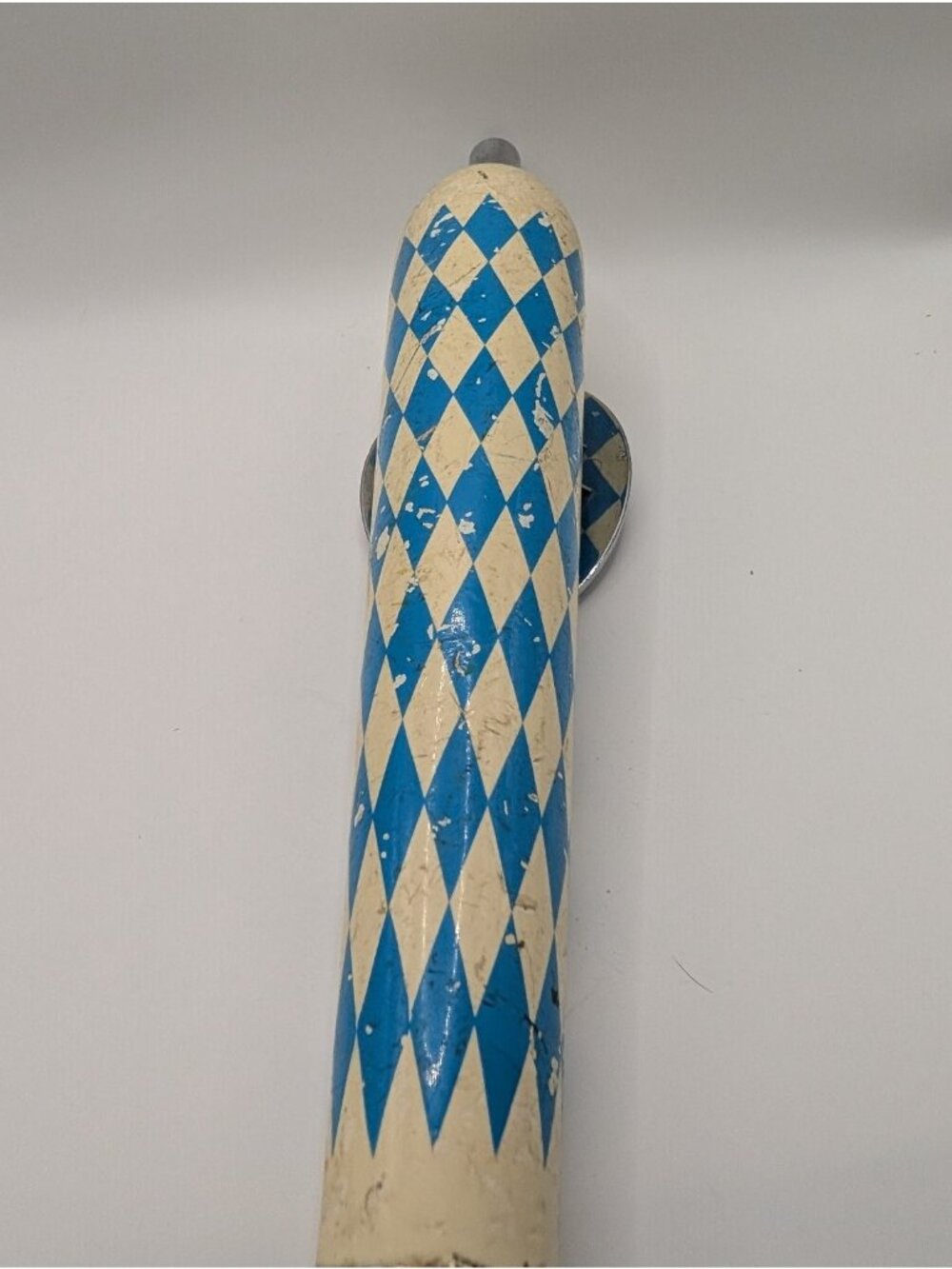 Ayinger Celebrator Dopplebock Beer Tap Handle Bavarian Blue White Wood - Picture 6 of 7